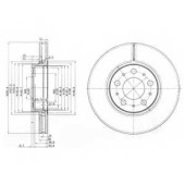 Тормозной диск DELPHI BG3513