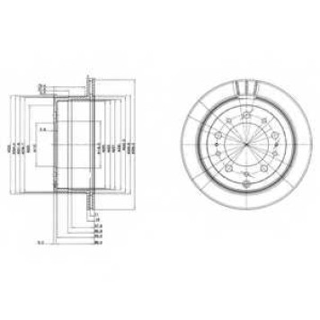 Тормозной диск DELPHI BG3534