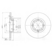Тормозной диск DELPHI BG3551