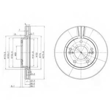 Тормозной диск DELPHI BG3721