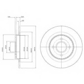 Тормозной диск DELPHI BG3743