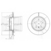 Тормозной диск DELPHI BG3787