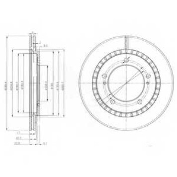 DELPHI BG3820 - диск тормозной передний (287х17) 5 отв