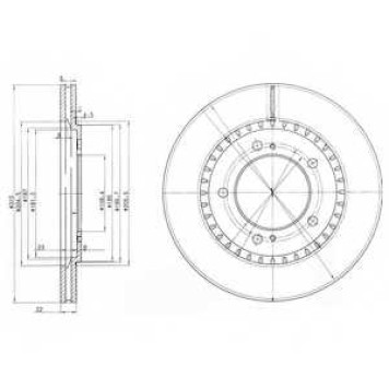 Тормозной диск DELPHI BG3821