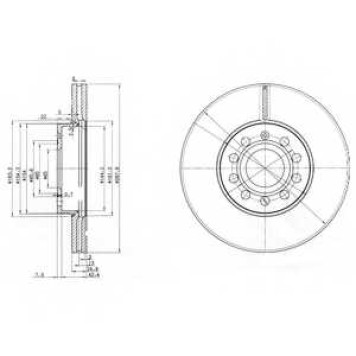Тормозной диск DELPHI BG3833-C