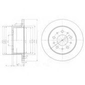 Тормозной диск DELPHI BG3853