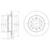 Тормозной диск DELPHI BG3862