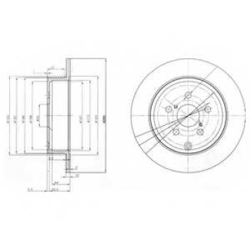 DELPHI BG3912 - диск тормозной задний (280х10) 5 отв