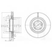 DELPHI BG3914 - диск тормозной передний (295х26) 5 отв