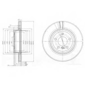 Тормозной диск DELPHI BG3938