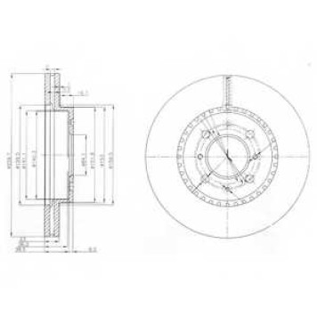 Тормозной диск DELPHI BG3965