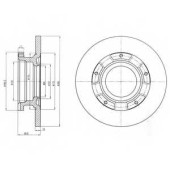 Тормозной диск DELPHI BG4008