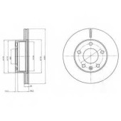 Тормозной диск DELPHI BG4023