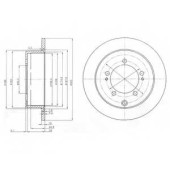 Тормозной диск DELPHI BG4037