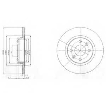 Тормозной диск DELPHI BG4045