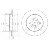 Тормозной диск DELPHI BG4055
