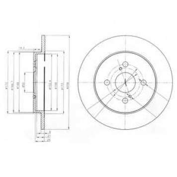 Тормозной диск DELPHI BG4055