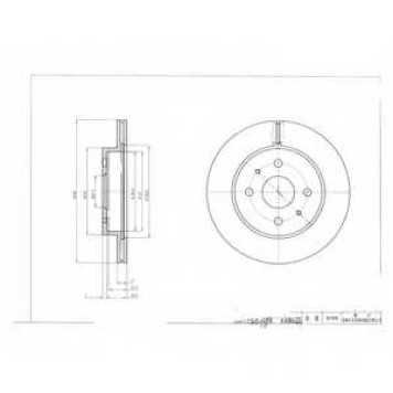 Тормозной диск DELPHI BG4128