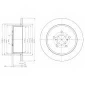 DELPHI BG4129 - диск тормозной задний (274х10) 5 отв