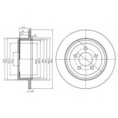 Тормозной диск DELPHI BG4159