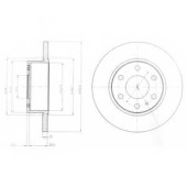 Тормозной диск DELPHI BG4164