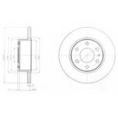 Тормозной диск DELPHI BG4165