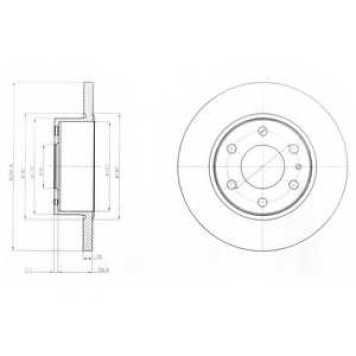 Тормозной диск DELPHI BG4165