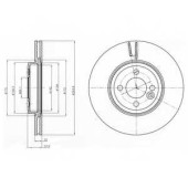 Тормозной диск DELPHI BG4184