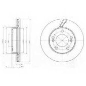 Тормозной диск DELPHI BG4206