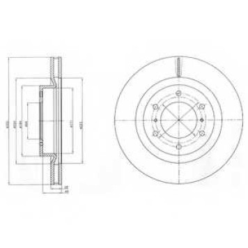 Тормозной диск DELPHI BG4228