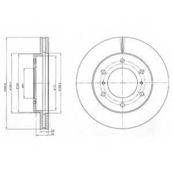 Тормозной диск DELPHI BG4229