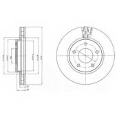 Тормозной диск DELPHI BG4258