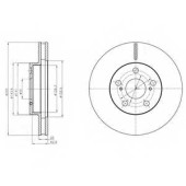 Тормозной диск DELPHI BG4290