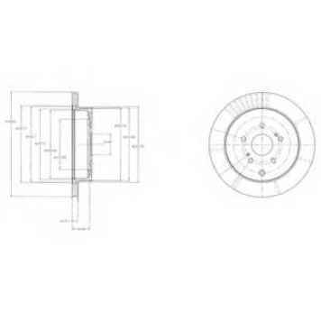 Тормозной диск DELPHI BG4329