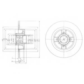 Тормозной диск DELPHI BG9029RS