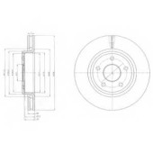 Тормозной диск DELPHI BG9058