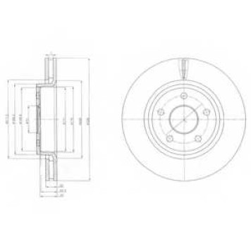 Тормозной диск DELPHI BG9058