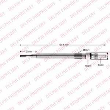 Свеча накаливания DELPHI HDS432