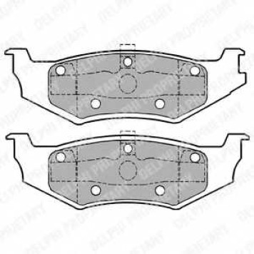 Колодки тормозные дисковые для CHRYSLER STRATUS(JA,JX) <b>DELPHI LP1162</b>