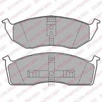 Колодки тормозные дисковые для CHRYSLER NEON, NEW YORKER, VISION <b>DELPHI LP1164</b>