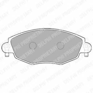 DELPHI LP1533 - колодки тормозные, передние