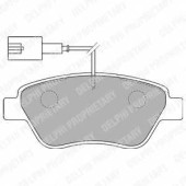 Колодки тормозные дисковые для CITROEN NEMO / FIAT 500, BRAVO, DOBLO, FIORINO, IDEA, LINEA, PANDA, PUNTO, QUBO, STILO Multi, STILO / LANCIA MUSA / PEUGEOT BIPPER <b>DELPHI LP1722</b>