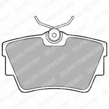 Колодки тормозные дисковые для NISSAN PRIMASTAR(X83) / OPEL VIVARO(E7,F7,J7) / RENAULT TRAFIC(EL,FL,JL) / VW TRANSPORTER(70XA,70XD) <b>DELPHI LP1745</b>