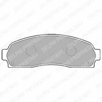 Колодки тормозные дисковые <b>DELPHI LP1757</b>