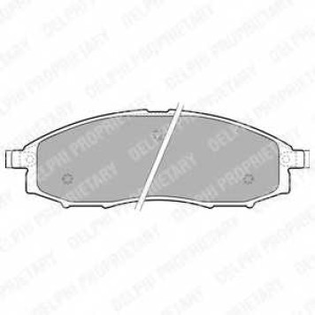 Колодки тормозные дисковые для NISSAN MURANO(Z50), PATHFINDER(R51), PICKUP(D22) <b>DELPHI LP1772</b>