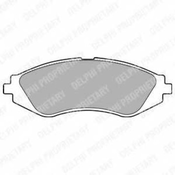 Колодки тормозные дисковые для CHEVROLET LACETTI(J200), NUBIRA, REZZO / DAEWOO LACETTI(KLAN), NUBIRA(KLAJ,KLAN), REZZO(KLAU) <b>DELPHI LP1779</b>