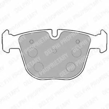 Колодки тормозные дисковые для BMW 5(E60,E61), 6(E63,E64), 7(E65,E66,E67), X5(E70), X6(E71,E72) <b>DELPHI LP1793</b>