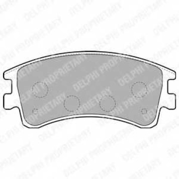 Колодки тормозные дисковые для MAZDA 6(GG,GY) <b>DELPHI LP1799</b>