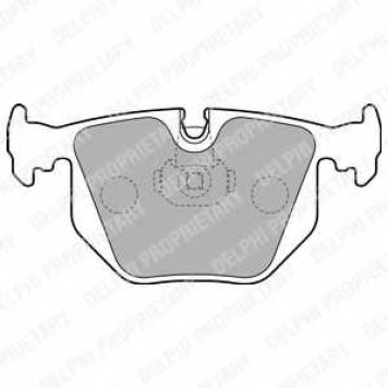 DELPHI LP1803 - колодки тормозные, задние