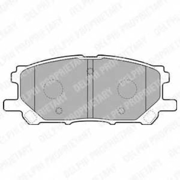 Колодки тормозные дисковые для LEXUS RX(GSU3#,MCU3#,MHU3#) <b>DELPHI LP1823</b>